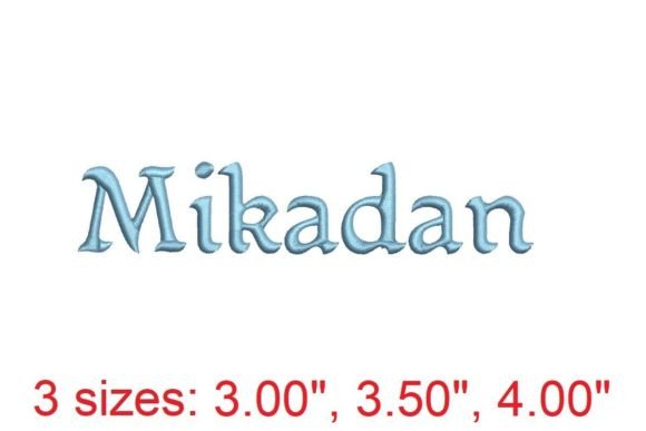 Mikadan: A Delicate, Heartfelt Embroidery Font