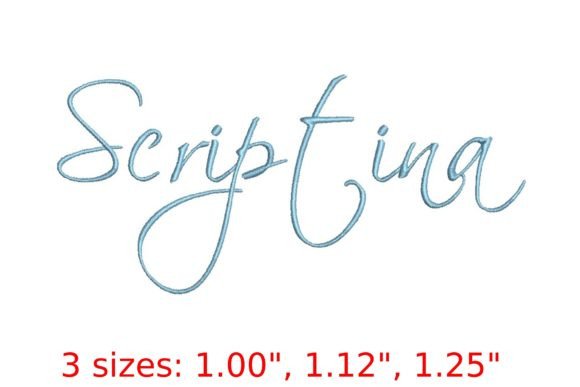 Scriptina Embroidery Font