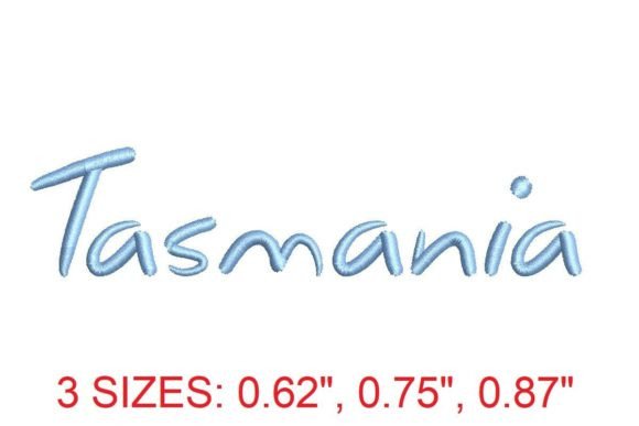 Tasmania Font: A Seasonal Embroidery Staple
