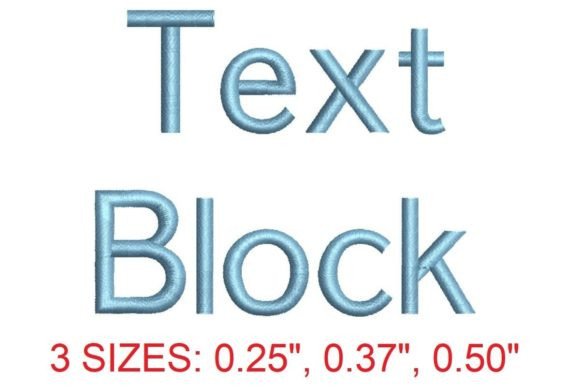 Text Block Embroidery Font: Clean, Confident, Ready for Real Work